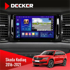 Штатная магнитола Skoda Kodiaq 2016-2021 Decker D10005 4x64, DSP, 360, 4G, 2k