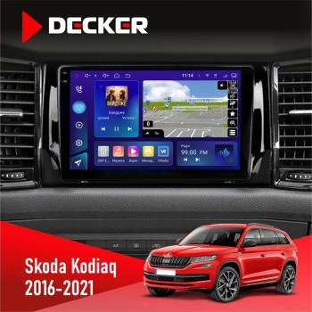  Штатна магнітола Skoda Kodiaq 2016-2021 Decker D10005 4x64, DSP, 360, 4G, 2k