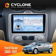 Штатная магнитола Ford Focus 2 2005-2011 Climate Cyclone C9009 4x64, DSP, 4G, 2k