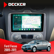 Штатная магнитола Ford Focus 2 2005-2011 Climate Decker D9004 6x128, DSP 360, 2k
