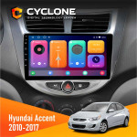 Штатна магнітола Hyundai Accent 2010-2017 Cyclone C9CPL 2x32