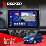 Штатная магнитола Suzuki Swift 2004-2010 Decker D10005 4x64, DSP, 360, 4G, 2k
