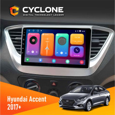  Штатна магнітола Hyundai Accent 2017+ Cyclone C9CPL 2x32