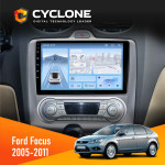 Штатна магнітола Ford Focus 2 2005-2011 Black Climate Cyclone C9-012 4x64 DSP 4G
