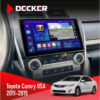  Штатна магнітола Toyota Camry 2011-2015 USA Decker D10005 4x64, DSP, 360, 4G, 2k