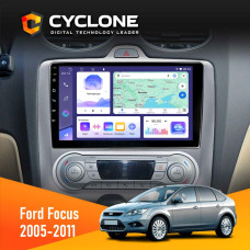Штатная магнитола Ford Focus 2 2005-2011 Climate Cyclone C9008 4x64, DSP