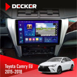 Штатная магнитола Toyota Camry 2015-2018 EU Decker D10005 4x64, DSP, 360, 4G, 2k