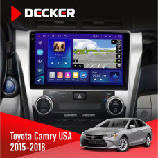  Штатна магнітола Toyota Camry 2015-2018 USA Decker D10005 4x64, DSP, 360, 4G, 2k