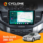 Штатная магнитола Honda Accord 8 2008-2015 Cyclone C9-013 4x64 DSP 4G
