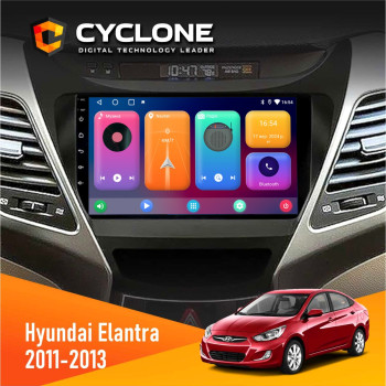  Штатна магнітола Hyundai Elantra 2011-2013 Cyclone C9CPL 2x32
