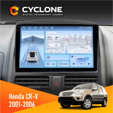 Штатная магнитола Honda CR-V 2001-2006 Cyclone C9009 4x64, DSP, 4G, 2k