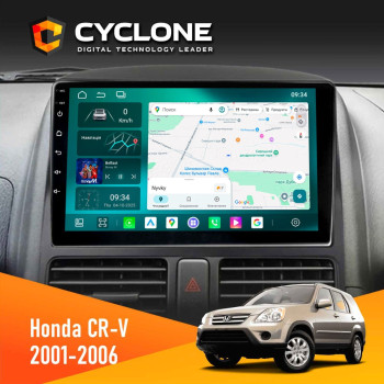 Штатная магнитола Honda CR-V 2001-2006 Cyclone C9-013 4x64 DSP 4G