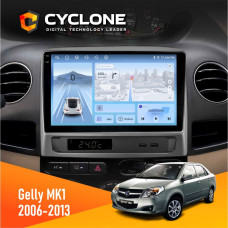 Штатная магнитола Gelly MK1 2006-2013 Cyclone C9009 4x64, DSP, 4G, 2k