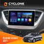 Штатная магнитола Hyundai Accent 2017+ Cyclone C9006 4x64, DSP, DVR