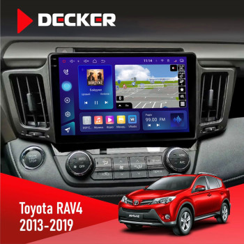  Штатна магнітола Toyota RAV4 2013-2019 Decker D10005 4x64, DSP, 360, 4G, 2k