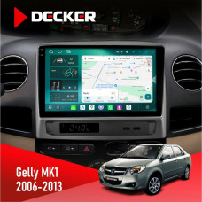Штатная магнитола Gelly MK1 2006-2013 Decker D9004 6x128, DSP 360, 2k