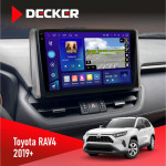 Штатная магнитола Toyota RAV4 2019+ Decker D10005 4x64, DSP, 360, 4G, 2k