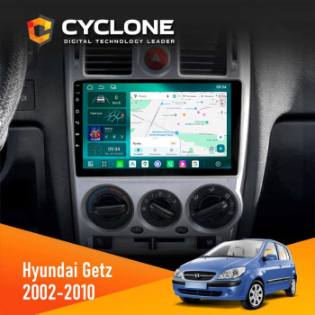 Штатная магнитола Hyundai Getz 2002-2010 Black Cyclone C9-013 4x64 DSP 4G