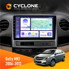 Штатная магнитола Gelly MK1 2006-2013 Cyclone C9008 4x64, DSP