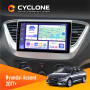 Штатная магнитола Hyundai Accent 2017+ Cyclone C9008 4x64, DSP