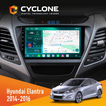 Штатная магнитола Hyundai Elantra 2014-2016 Cyclone C9-013 4x64 DSP 4G