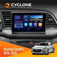  Штатна магнітола Hyundai Elantra 2016-2020 CAN Cyclone C9006 4x64, DSP, DVR