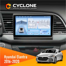 Штатная магнитола Hyundai Elantra 2016-2020 CAN Cyclone C9009 4x64, DSP, 4G, 2k