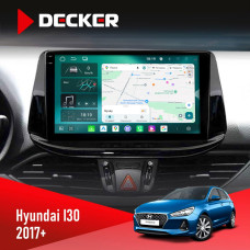 Штатная магнитола Hyundai i30 2017+ Decker D9004 6x128, DSP 360, 2k