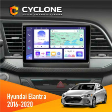 Штатная магнитола Hyundai Elantra 2016-2020 CAN Cyclone C9008 4x64, DSP