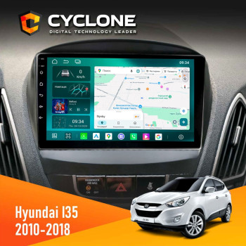 Штатная магнитола Hyundai ix35 2010-2018 Cyclone C9-013 4x64 DSP 4G