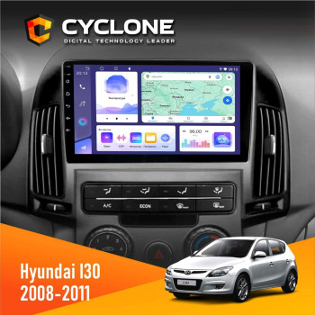 Штатная магнитола Hyundai i30 (FD) 2008-2011 Cyclone C9-011 4x64, DSP