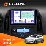 Штатная магнитола Hyundai i30 (FD) 2008-2011 Climate Cyclone C9-011 4x64, DSP