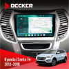 Штатная магнитола Hyundai Santa Fe 2012-2018 CAN Decker D9004 6x128, DSP 360, 2k
