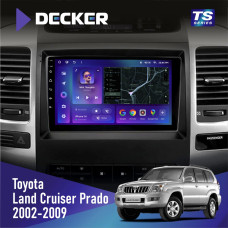Штатная магнитола Toyota Land Cruiser Prado (120) 2002-2009 Decker TS9002 TS 4x32, DSP, 4G