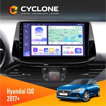 Штатная магнитола Hyundai i30 2017+ Cyclone C9-011 4x64, DSP