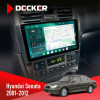 Штатная магнитола Hyundai Sonata (EF) 2001-2012 Decker D9004 6x128, DSP 360, 2k