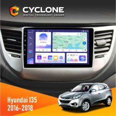 Штатная магнитола Hyundai IX35 2016-2018 Cyclone C9008 4x64, DSP