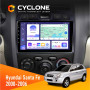Штатная магнитола Hyundai Santa Fe 2000-2006 Cyclone C9008 4x64, DSP