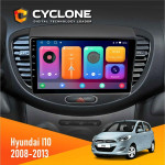 Штатна магнітола Hyundai I10 2008-2013 Cyclone C9CPL 2x32