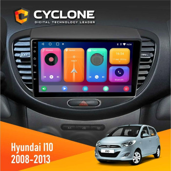  Штатна магнітола Hyundai I10 2008-2013 Cyclone C9CPL 2x32