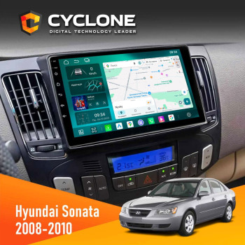 Штатна магнітола Hyundai Sonata 2008-2010 Climate Cyclone C9-013 4x64 DSP 4G