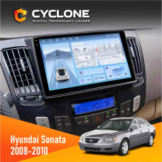 Штатная магнитола Hyundai Sonata 2008-2010 Climate Cyclone C9009 4x64, DSP, 4G, 2k