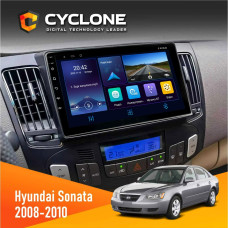  Штатна магнітола Hyundai Sonata 2008-2010 Climate Cyclone C9006 4x64, DSP, DVR
