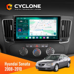 Штатна магнітола Hyundai Sonata 2008-2010 Cyclone C9-013 4x64 DSP 4G