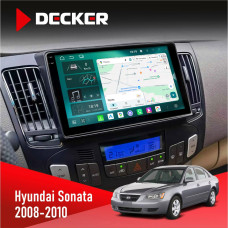 Штатная магнитола Hyundai Sonata 2008-2010 Climate Decker D9004 6x128, DSP 360, 2k
