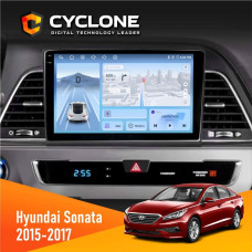 Штатная магнитола Hyundai Sonata 2015-2017 CAN Cyclone C9009 4x64, DSP, 4G, 2k