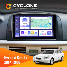 Штатная магнитола Hyundai Sonata (NF) 2004-2008 Cyclone C9008 4x64, DSP