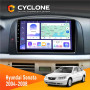 Штатная магнитола Hyundai Sonata (NF) 2004-2008 Cyclone C9008 4x64, DSP