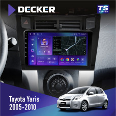 Штатная магнитола Toyota Yaris 2005-2010 Decker TS9002 TS 4x32, DSP, 4G