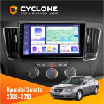 Штатная магнитола Hyundai Sonata 2008-2010 Cyclone C9-011 4x64, DSP